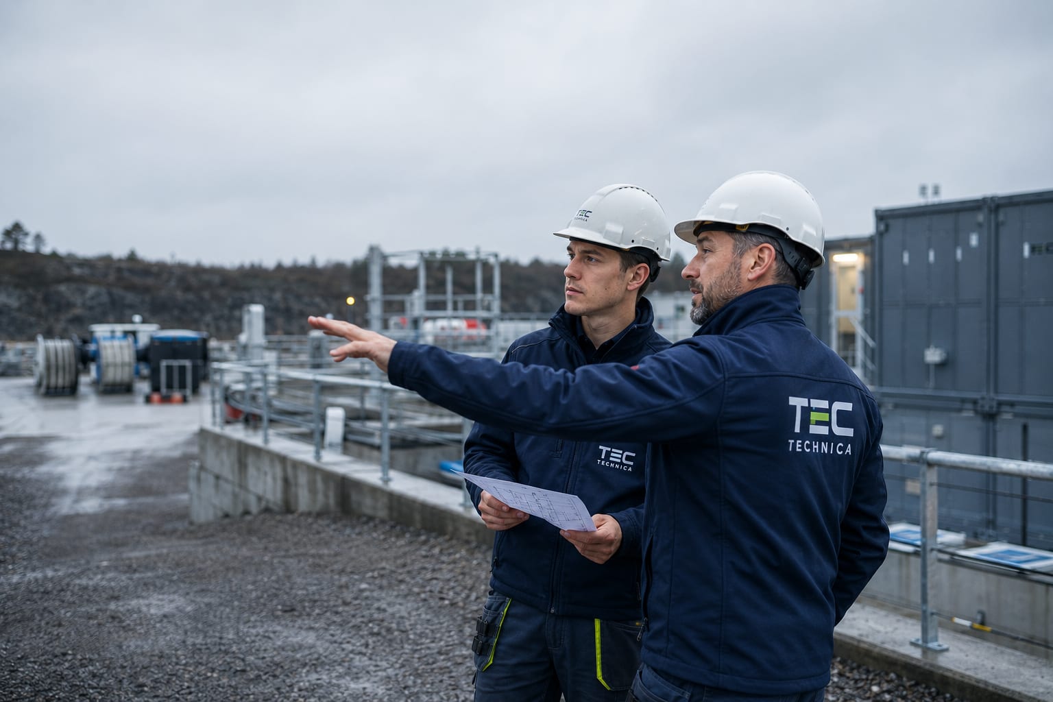 The Technica team on site at a battery storage project in Northern Europe